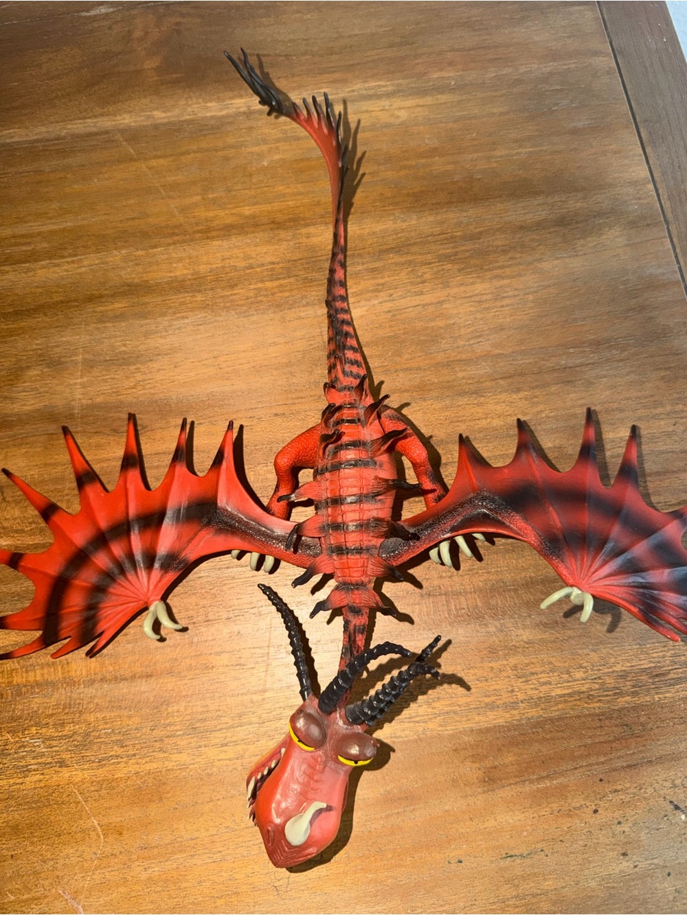 Red Striped Dragon Plush Toy - Kids Stuffed Animal